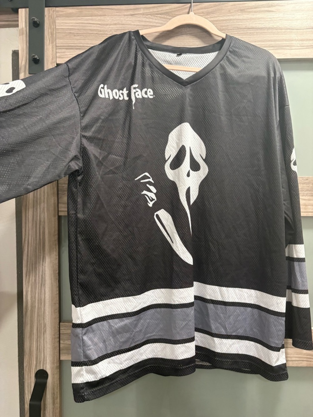 Ghostface Men's Black Hockey Jersey